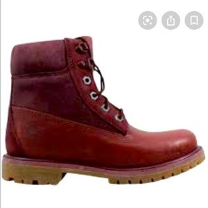Timberland 6 Inch Premium D Ring Burgundy